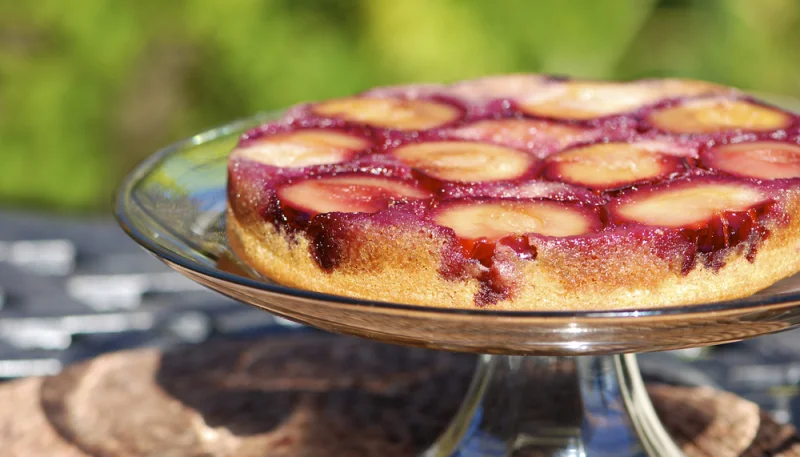 Tarte tatin aux prunes