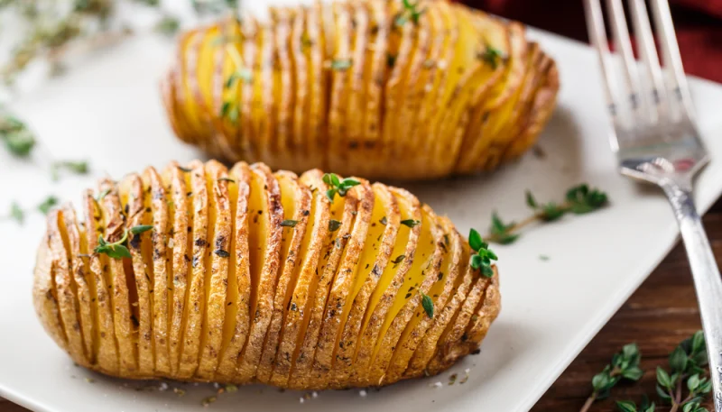 Pommes de terre hasselback