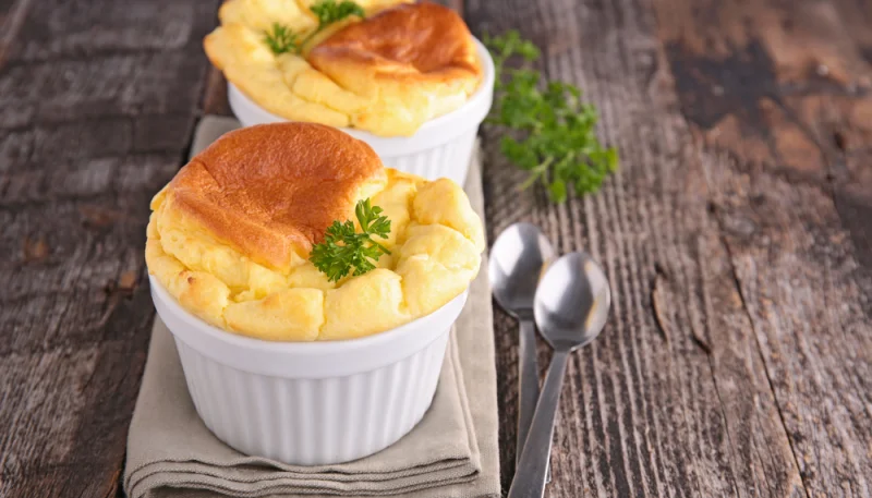 Soufflé au jambon et fromage