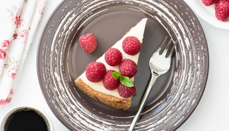 Tarte aux framboises sans cuisson