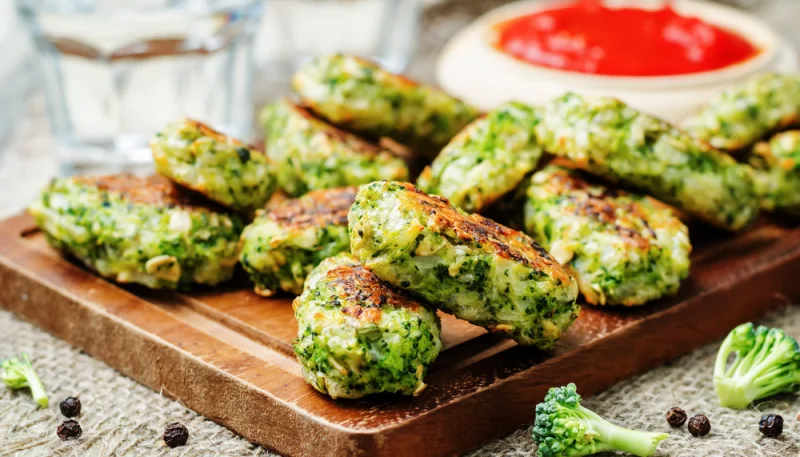 Croquettes de brocoli à l'emmental