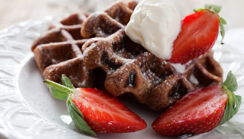 Gaufres liégeoises au chocolat