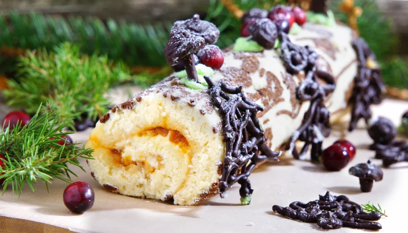Bûche à l'orange