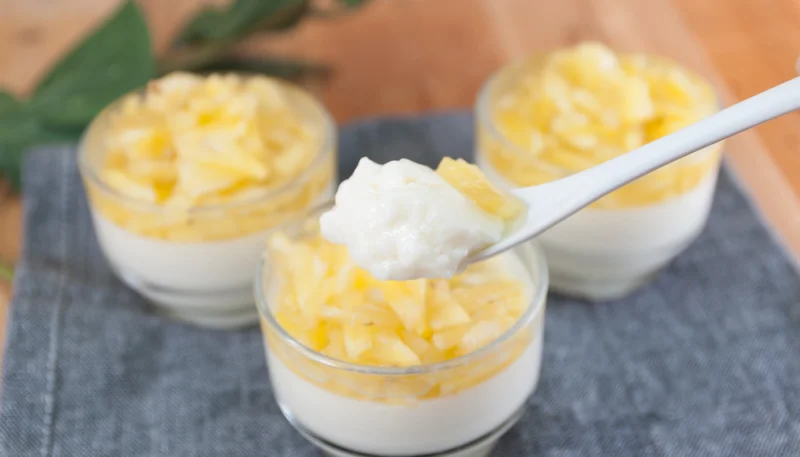 Crèmes de coco à l'ananas