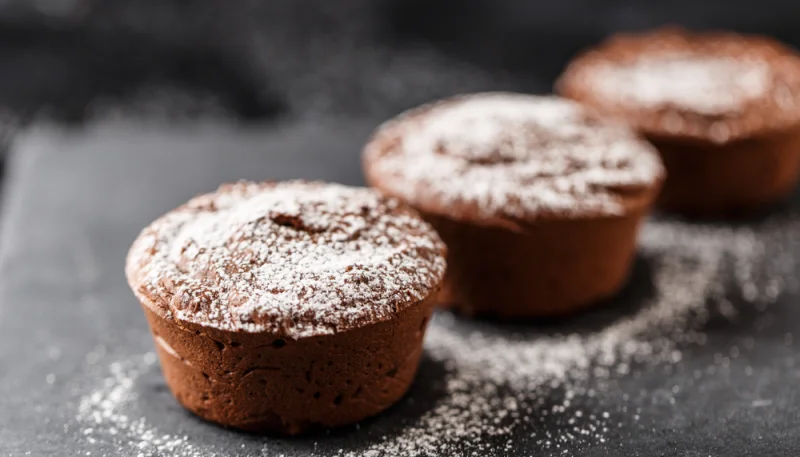 Moelleux au chocolat coeur café