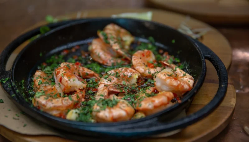 Crevettes rôties au four
