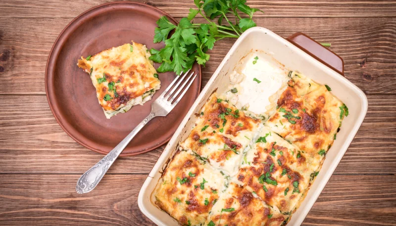 Lasagnes au reblochon et lardons