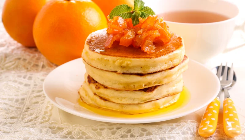 Pancakes aux clémentines