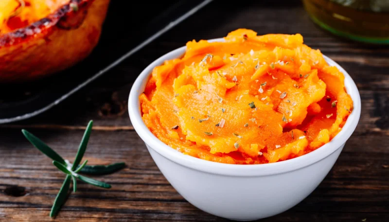 Purée de butternut au lait de coco