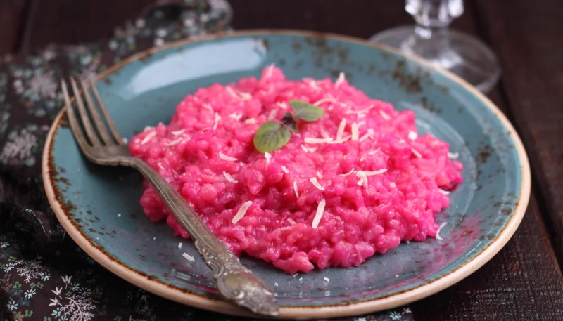 Risotto à la betterave