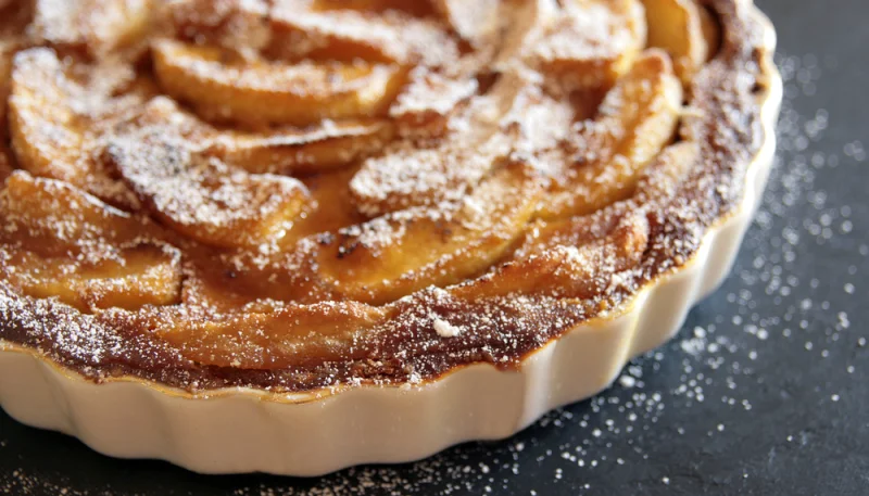 Clafoutis aux pommes et à la vanille