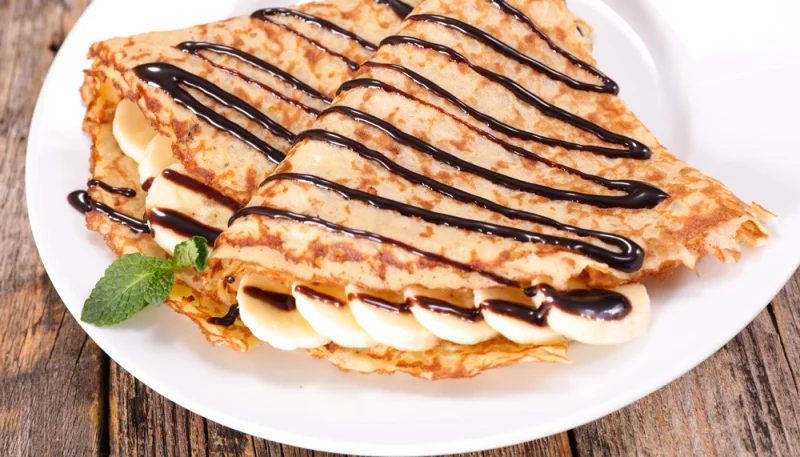 Crêpes chocolat-banane