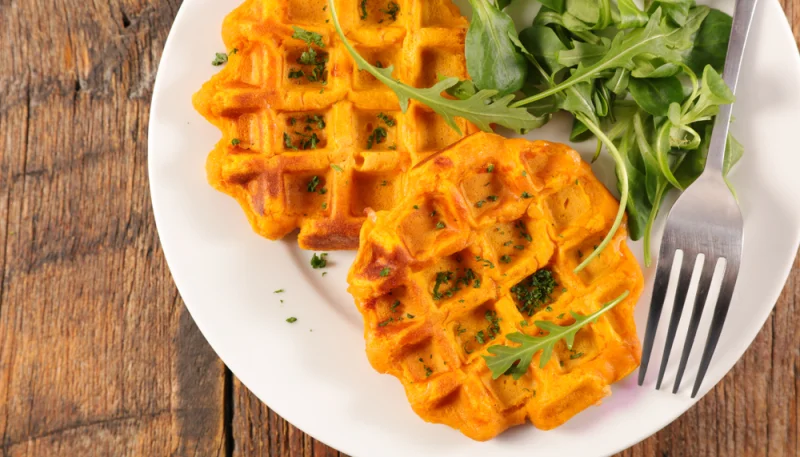 Gaufres de courge butternut