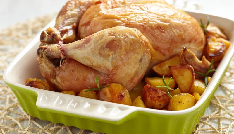Poulet rôti aux pommes de terre