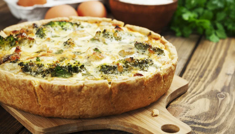 Quiche au camembert et aux brocolis