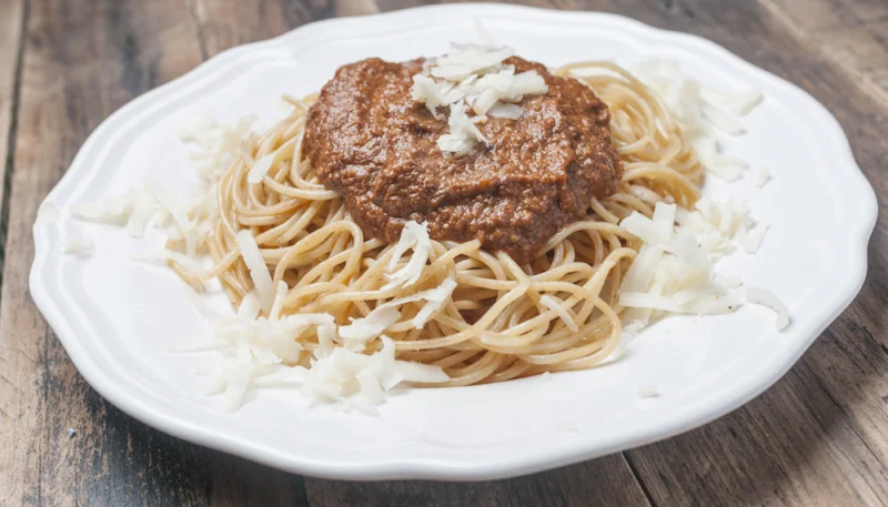 Spaghetti au pesto rosso