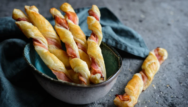Torsades au jambon cru et parmesan