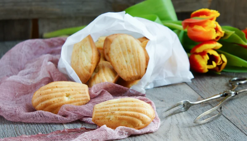 Madeleines au citron et miel
