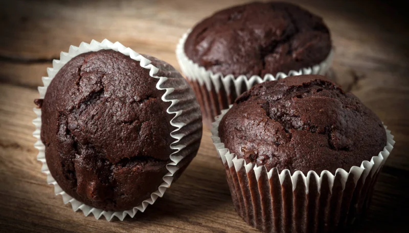 Muffins au coeur fondant de chocolat blanc