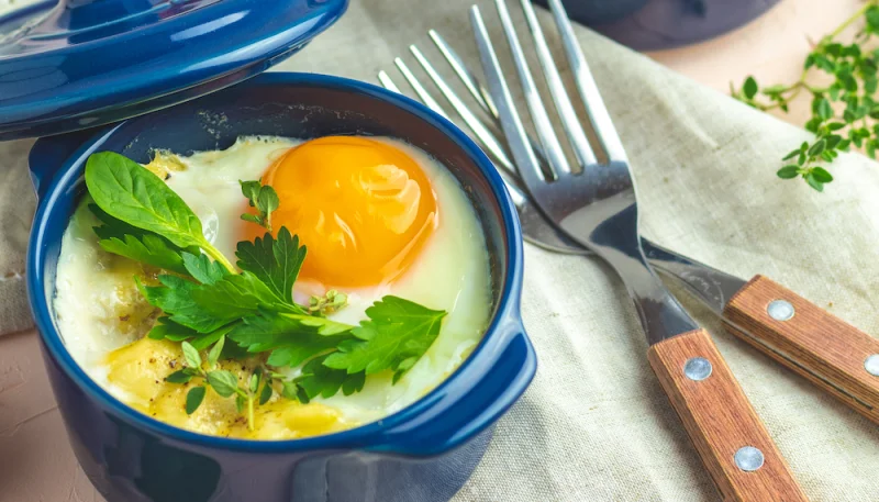 Oeufs cocotte aux Knacki