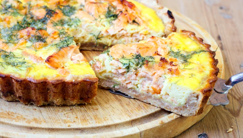 Quiche aux deux saumons
