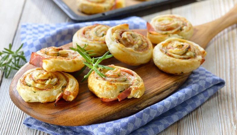 Roulés au jambon et à la Vache qui rit