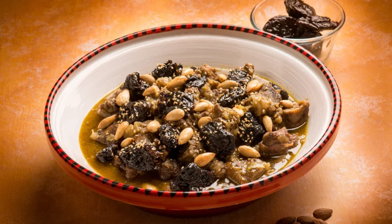 Tajine d'agneau aux pruneaux