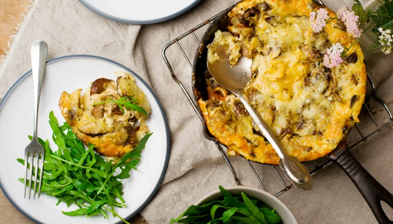 Clafoutis aux champignons de Paris