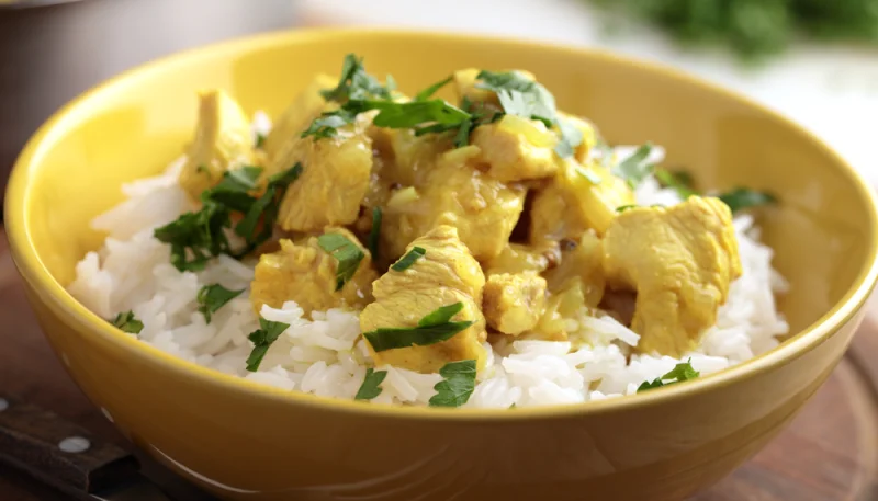 Curry de dinde au lait de coco