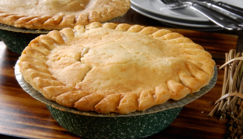 Tourte au saumon fumé et poireaux