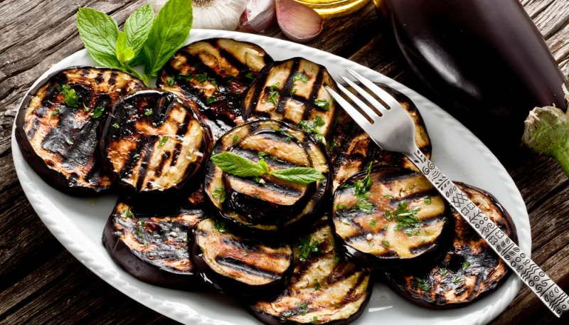 Aubergines grillées
