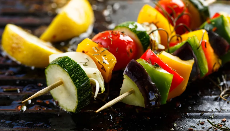 Brochettes de légumes