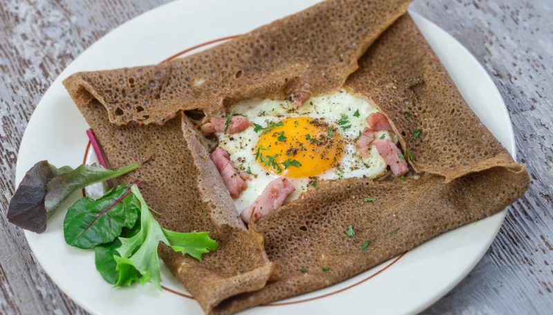 Galettes de sarrasin au bacon et emmental
