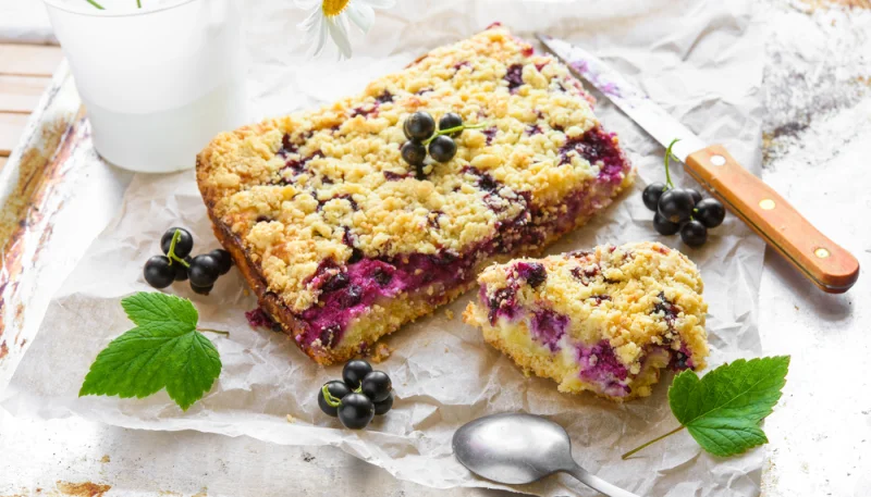 Crumble au cassis