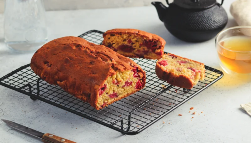 Cake aux fruits rouges léger