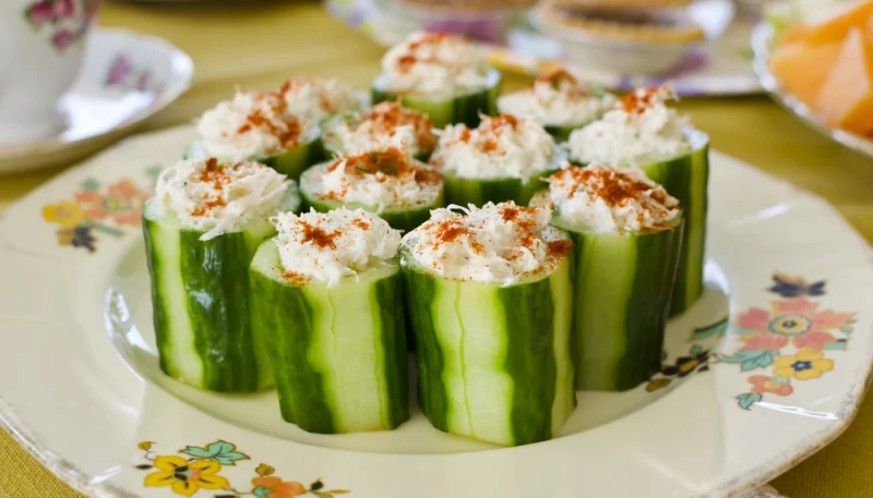 Concombres farcis au thon