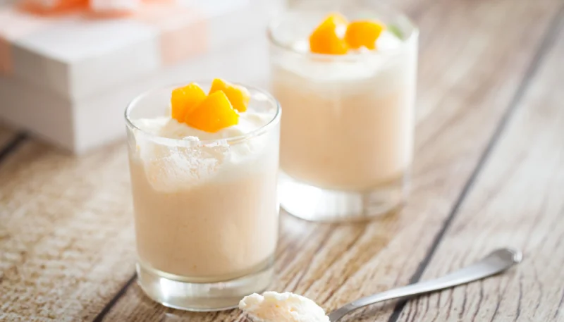 Mousse aux pêches