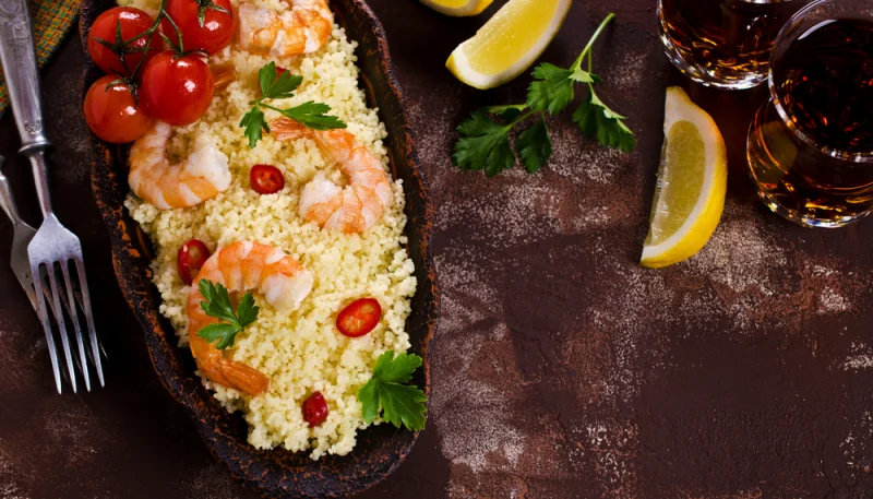 Taboulé aux crevettes