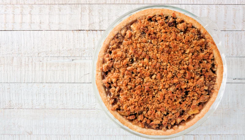 Crumble aux raisins et aux pommes