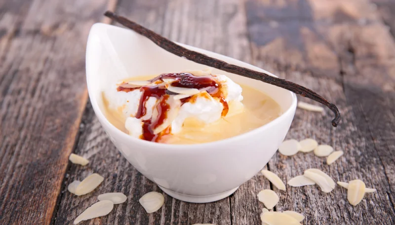 Ile flottante à la vanille et au caramel