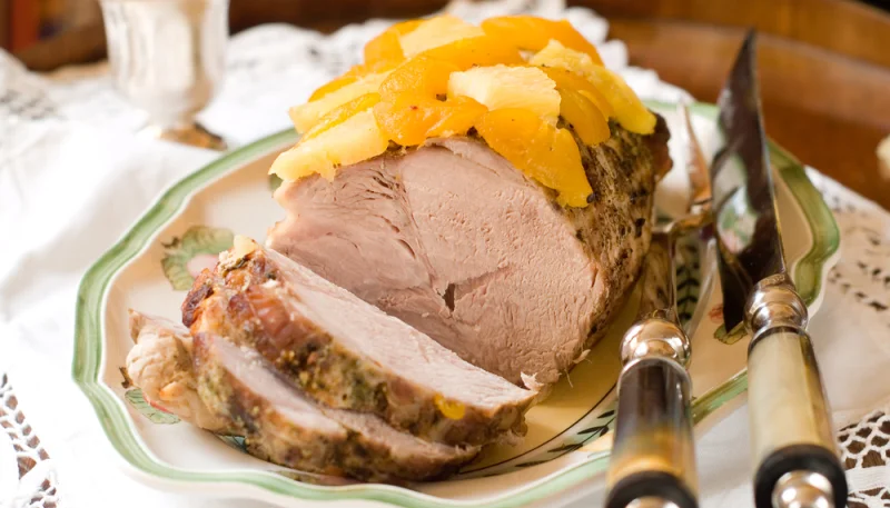 Rôti de porc à l'ananas