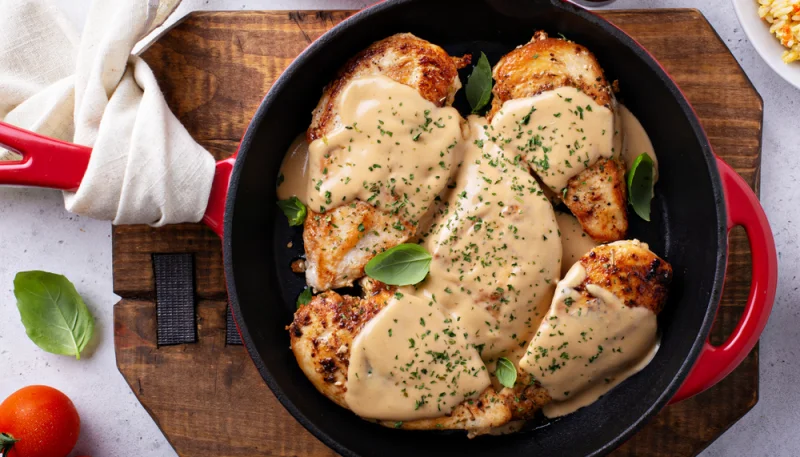 Filets de poulet à la moutarde