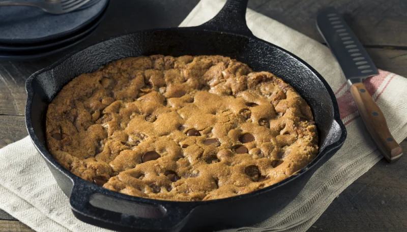 Cookie au chocolat à la poêle