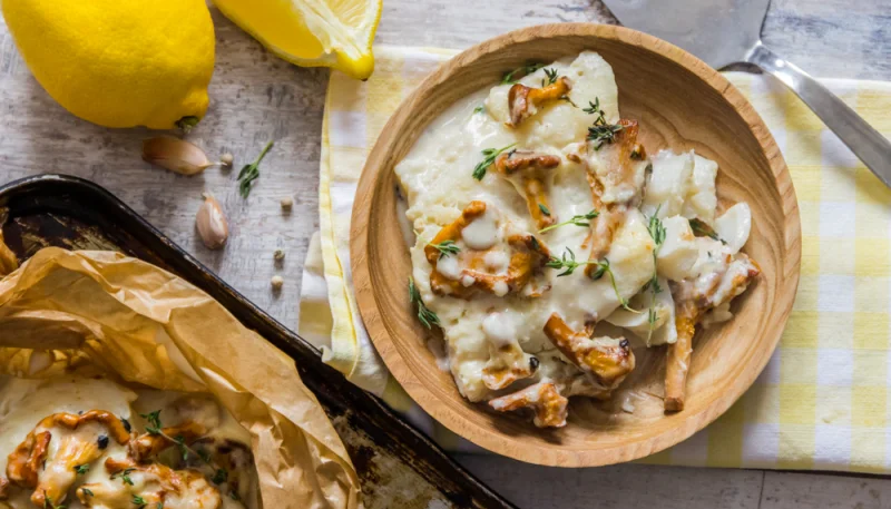 Filets de sole et poêlée de girolles