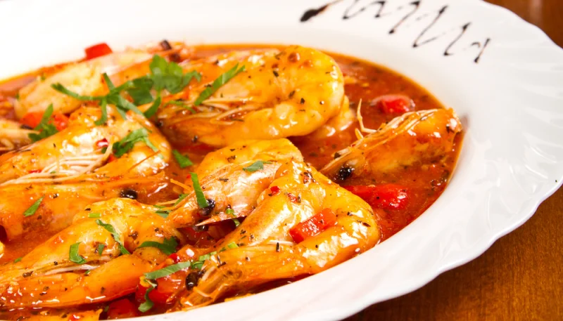 Gambas à la tomate