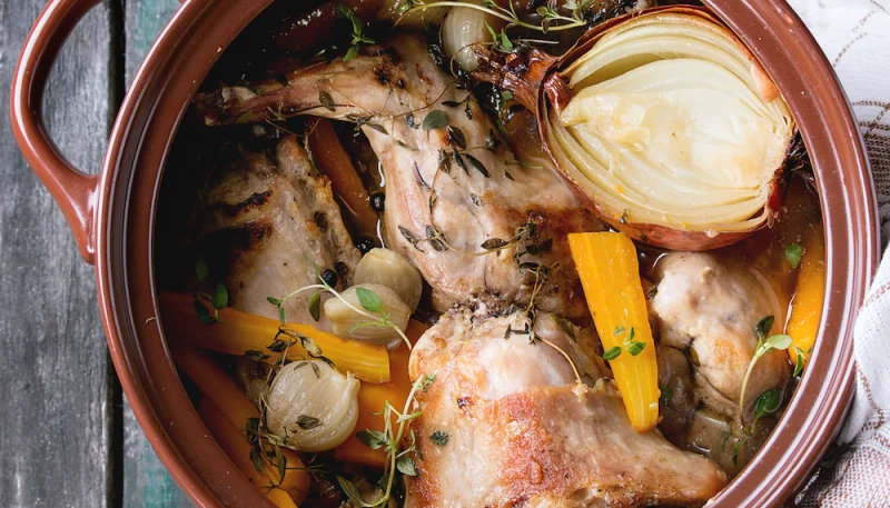 Lapin braisé au cidre