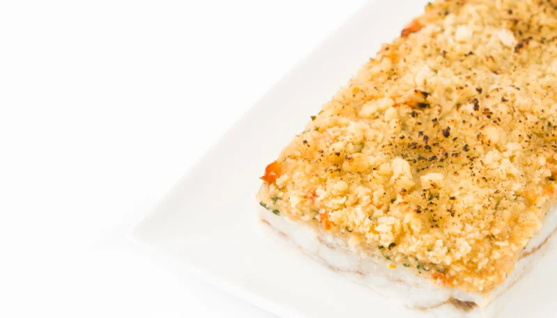 Poisson gratiné au pesto