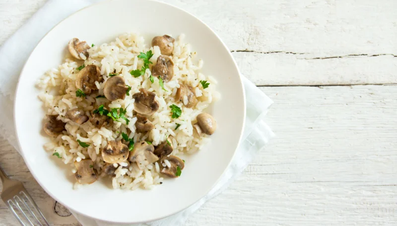 Riz aux champignons