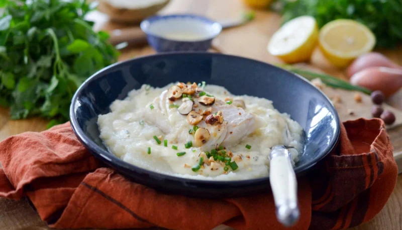 Poisson blanc et sa mousseline de céleri-rave