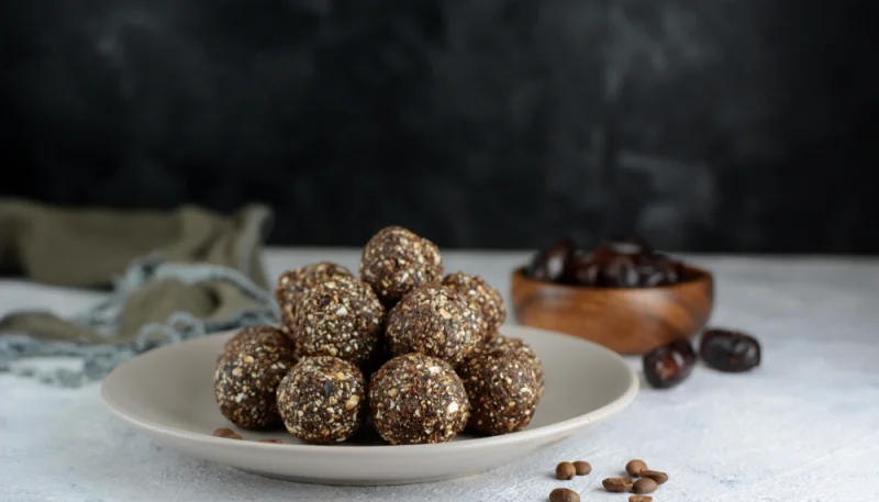 Bliss balls cacao pistaches